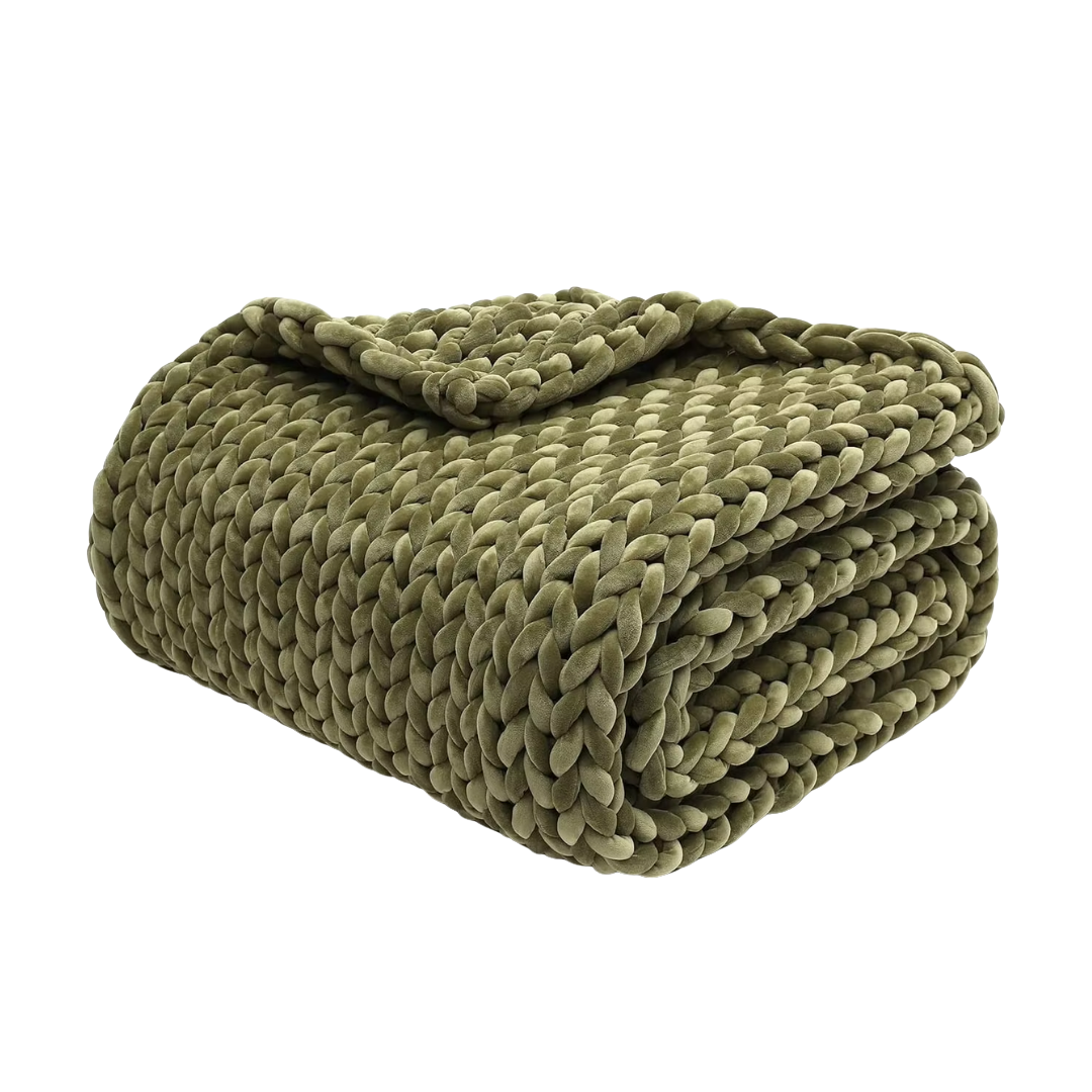 Thick Braided Knit Blanket