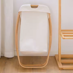 Bamboo Nest Foldable Laundry Basket