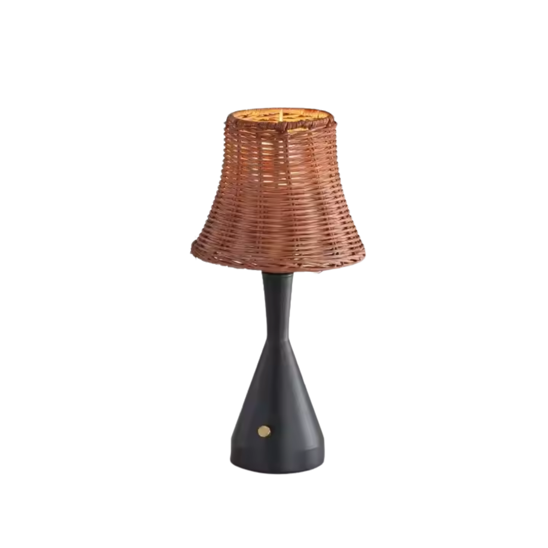 Rattan Glow Touch Table Lamp