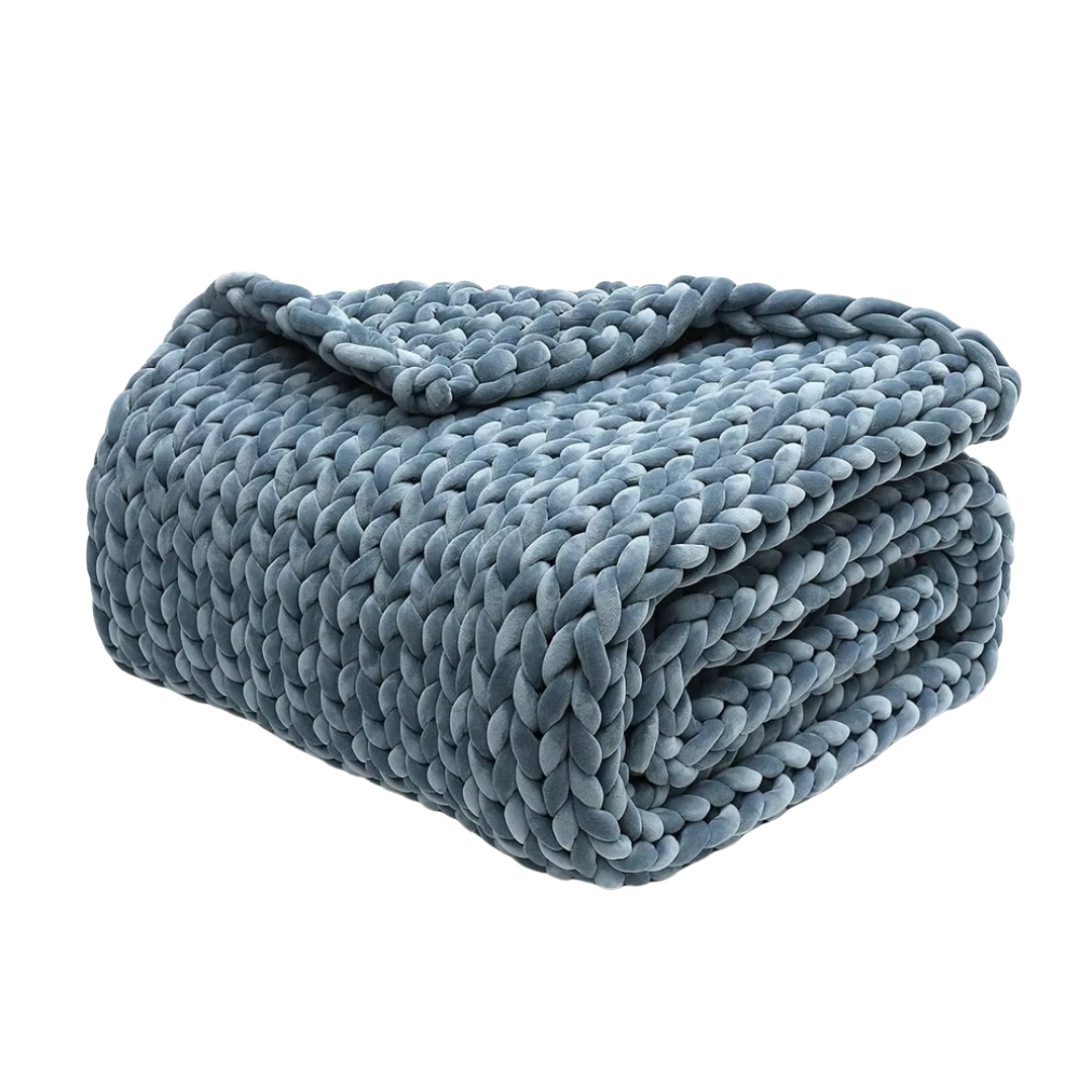 Thick Braided Knit Blanket