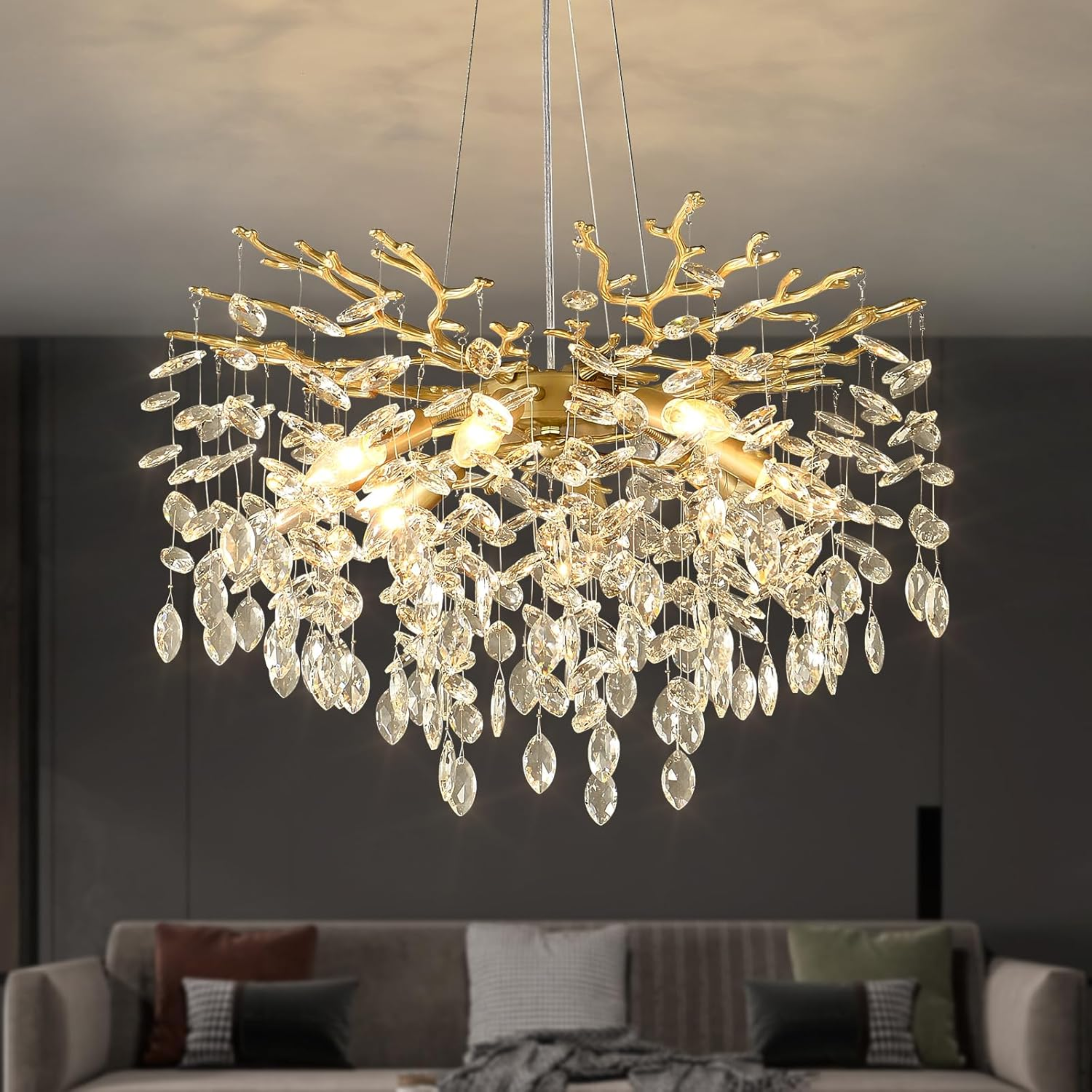 The Golden Willow Chandelier