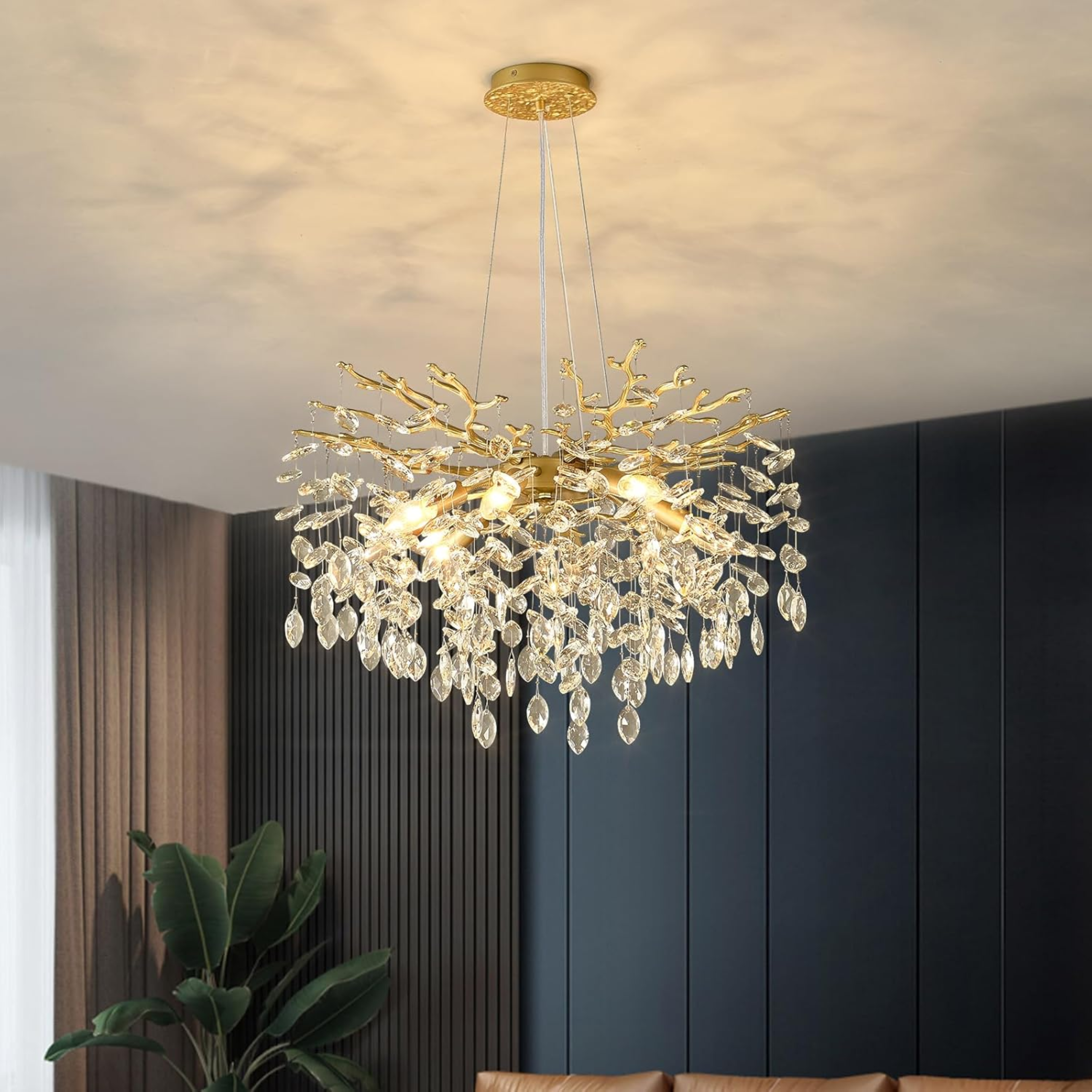 The Golden Willow Chandelier