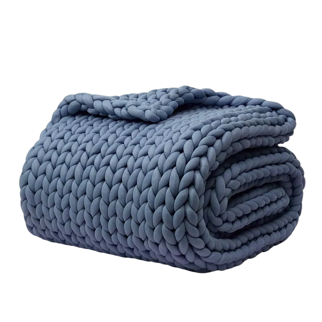 Thick Braided Knit Blanket