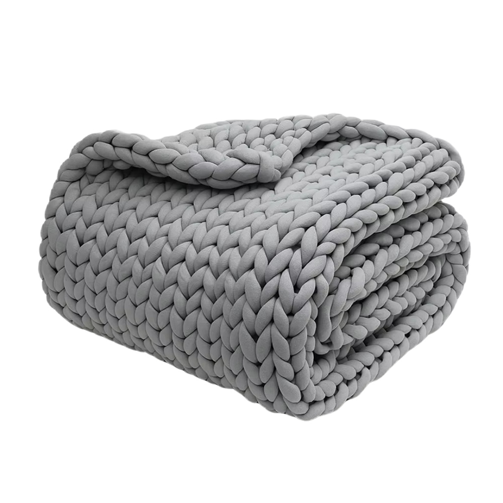 Thick Braided Knit Blanket