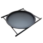 Minimalist Round Side Table – Foldable & Portable